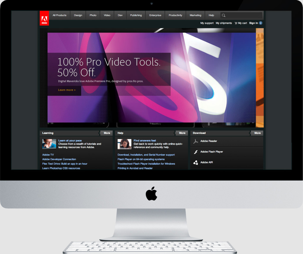 Adobe Persona Driven Homepage Prototype, Special Offers